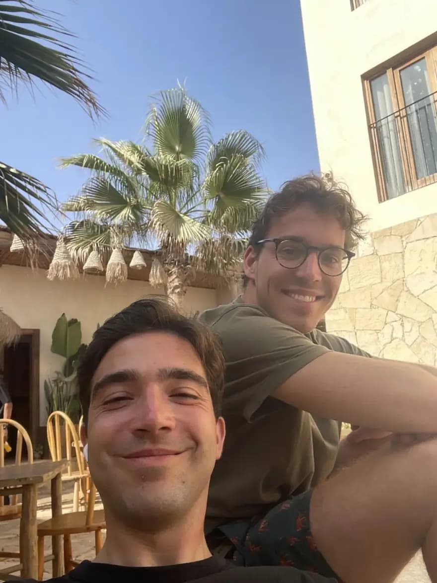 Federico and Jonas in Morocco